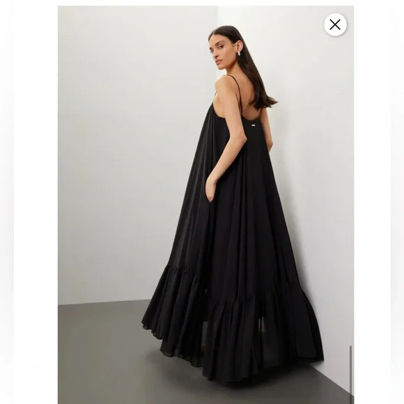 ROTATE Birger Christensen Chiffon Midi Dress, Size US 6 - Picture 3 of 14